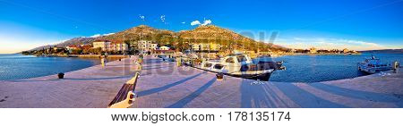 Starigrad Paklenica Waterfront At Sundown Panoramic View