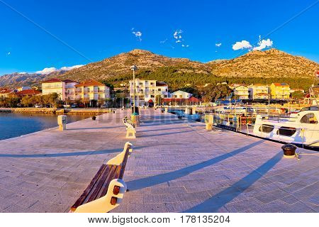 Starigrad Paklenica Waterfront At Sundown Panoramic View