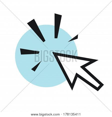 Cursos mouse hand arrow click. Vector icon