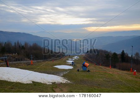 Mountain afternoon (Zar in Beskidy Mountains, Poland)
