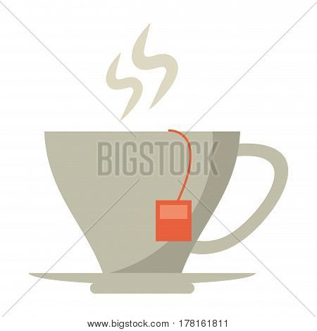 tea cup beverage hot vector illustration eps 10