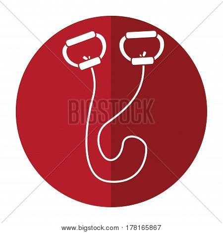 jumping rope gym shadow vector ilustration eps 10