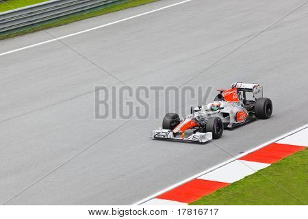 Formel 1, Gp Malaysia, Sepang, 8. April 2011. Narain Anne, Team Hispania Racing