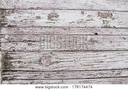 Texture Of Old White Paint On Black Boards