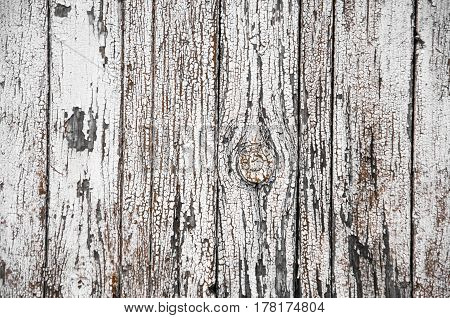 Texture Of Old White Paint On Black Boards