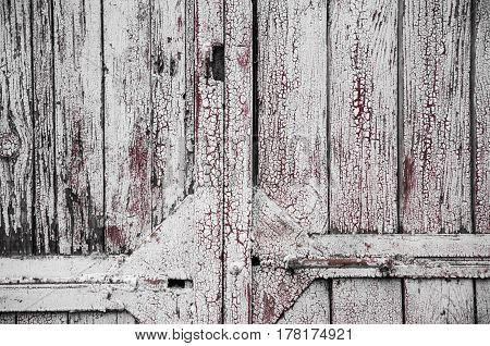 Texture Of Old White Paint On Black Boards