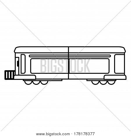 train transport wagon traditional outline vector illustration eps 10