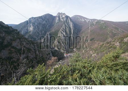 Canyon Matka mountains near Skopje, capital of Macedonia