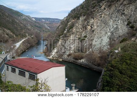 Lake in Canyon Matka near Skopje, Macedonia