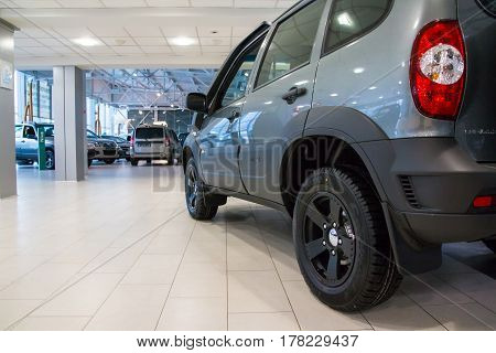 Showroom Of Dealership Chevrolet And Car In It In Kirov City In 2016