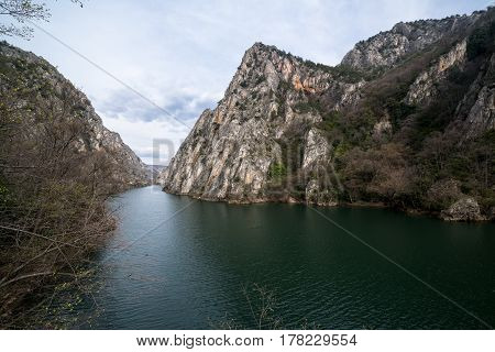 Lake in Canyon Matka near Skopje, Macedonia