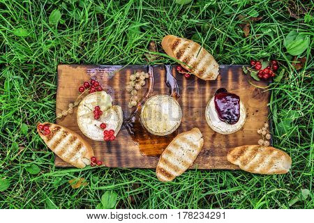 grilled camamber cheese