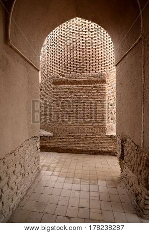 Noushabad and ancient underground city, Aran va Bidol, Kashan, Esfahan, Iran, March 23, 2017,  is considered one of the masterpieces of ancient architecture.