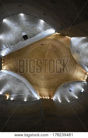 Noushabad and ancient underground city, Aran va Bidol, Kashan, Esfahan, Iran, March 23, 2017,  is considered one of the masterpieces of ancient architecture.