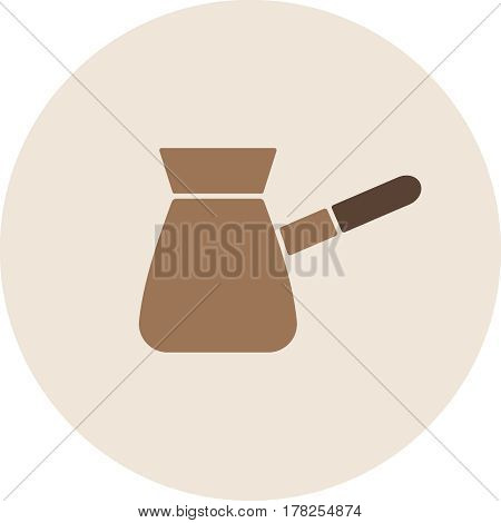 Coffee Turk vector flat material flat design isolated on white