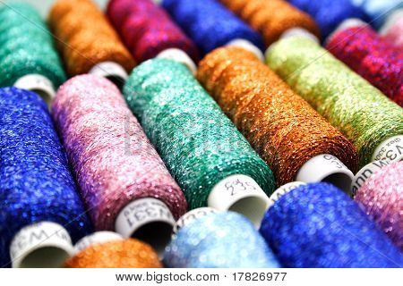 Set Of Bobbins Lurex Thread
