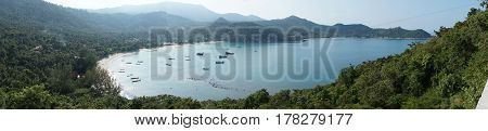 Sea View from top of Koh Phangan Thailand