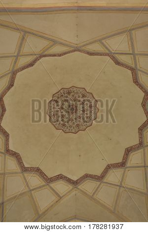 Fin, Kashan, Esfahan, Iran, March 23, 2017, is a historical Persian garden. It contains Kashan's Fin Bath, where Amir Kabir, the Qajarid chancellor, was murdered by an assassin sent by King Nasereddin Shah in 1852.
