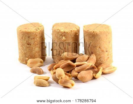 Pacoca Brazilian peanut candy eaten during Festa Junina 