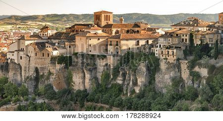 Cuenca (Castilla-La Mancha Spain) the famous casas colgadas Unesco World Heritage SIte