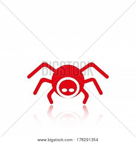 spider icon stock vector illustration flat design