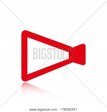 announcement icon stock vector illustration flat design