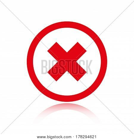 delete icon stock vector illustration flat design