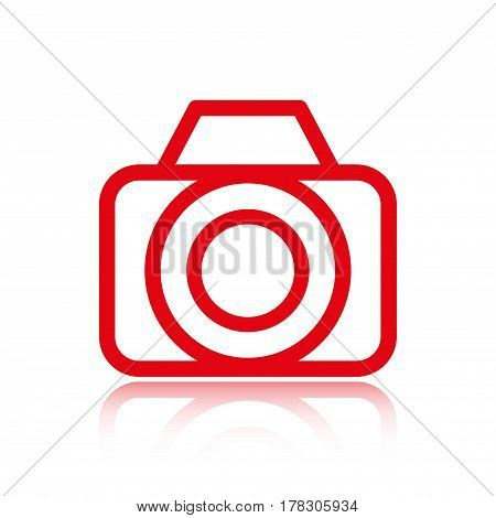 camera icon stock vector illustration flat design