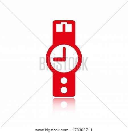 wristwatch icon  stock vector illustration flat design