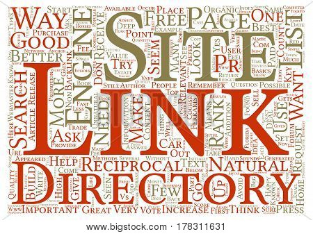 Gettng Links To Your Site text background word cloud concept