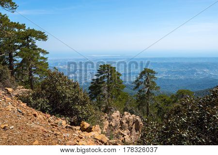 Rocky Slopes Of The Troodos Mountain Range