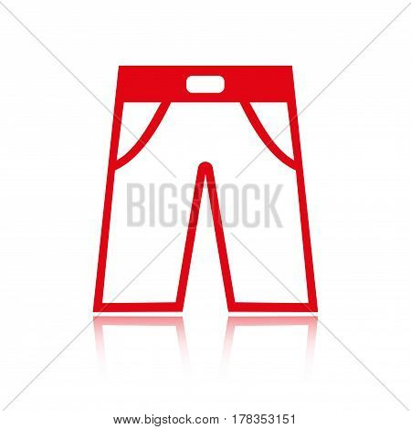 pants icon stock vector illustration flat design