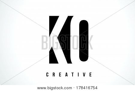 Kq K Q White Letter Logo Design With Black Square.