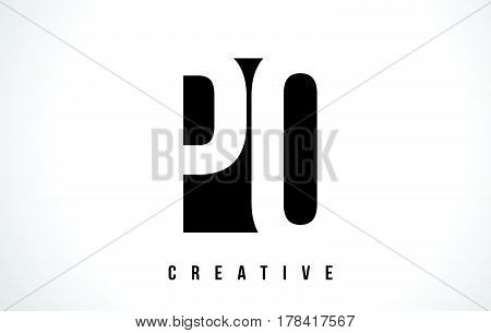 Pq P Q White Letter Logo Design With Black Square.