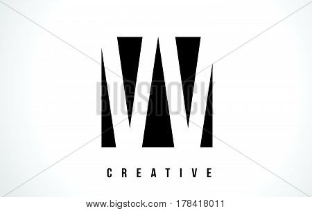 Vv V White Letter Logo Design With Black Square.