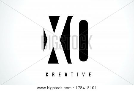 Xq X Q White Letter Logo Design With Black Square.