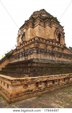 L'antico Chedi Tailandese o Pagoda