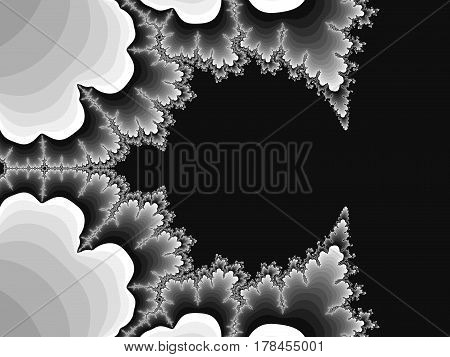 Grayscale Fractal Background