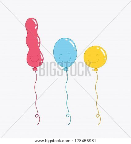 Baloons in color for happy birsday or celebration
