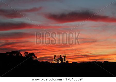 The sky on fire - Sunset over Għarb, Malta