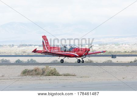 Rob Harrison The Tumbling Bear Is Taxiing An A Zlin 142