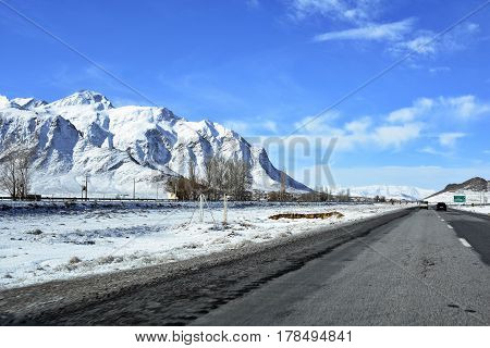 Barf Anbar, Fereydunshahr ski resort, Esfahan, Iran in the spring time