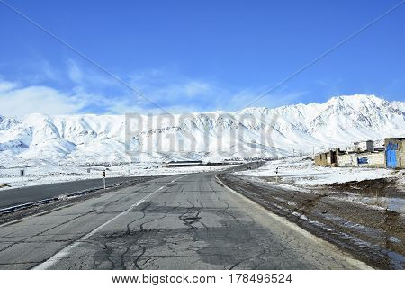 Barf Anbar, Fereydunshahr ski resort, Esfahan, Iran in the spring time