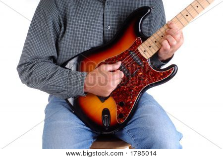 Man spelen gitaar