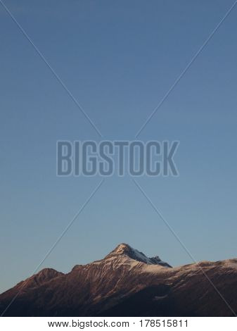 A blue sky over the Pizzo di Claro, Canton Ticino. Switzerland