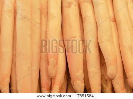 Heap Of White Asparagus