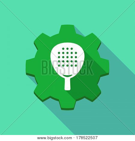 Long Shadow Gear With  A Paddle Racket