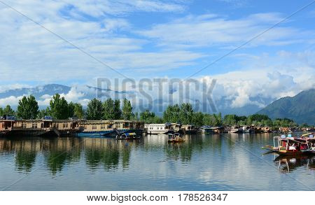 View Of Dal Lake In Srinagar, India