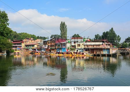 View Of Dal Lake In Srinagar, India