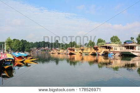 View Of Dal Lake In Srinagar, India